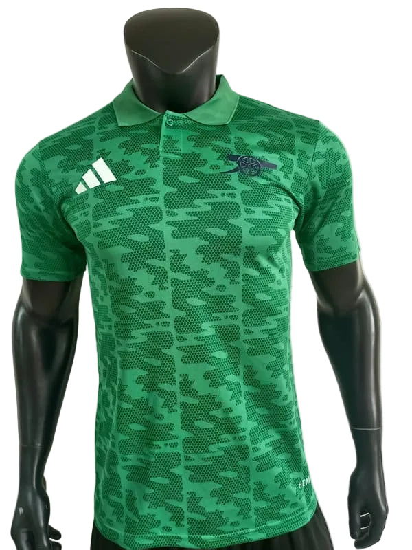 2025/26 Arsenal Green Polo Shirt – Player Version